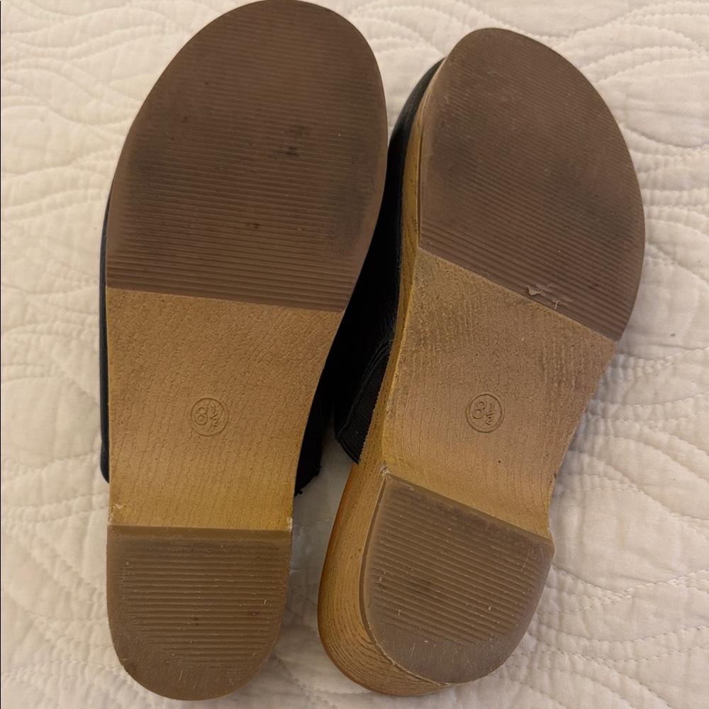 Universal Thread Dark Leather Mules - image 2